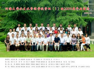 2009届英国365集团公司水文院资环专业本科1班毕业留念